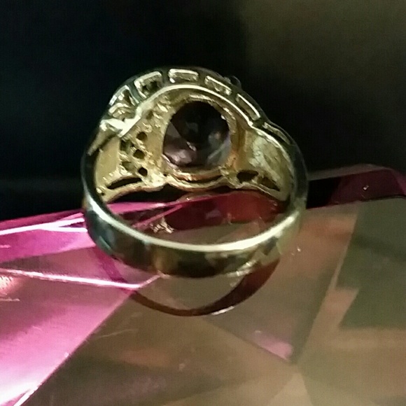 NWOT Solid 925 Sterling & Amethyst Ring Size 9.5 - Picture 6 of 8